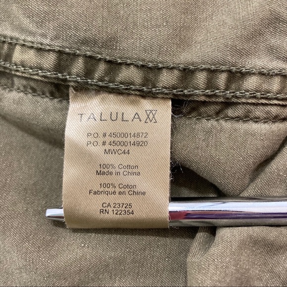 Talula Aritizia Green Trooper Utility Jacket - XS - Picture 9 of 11